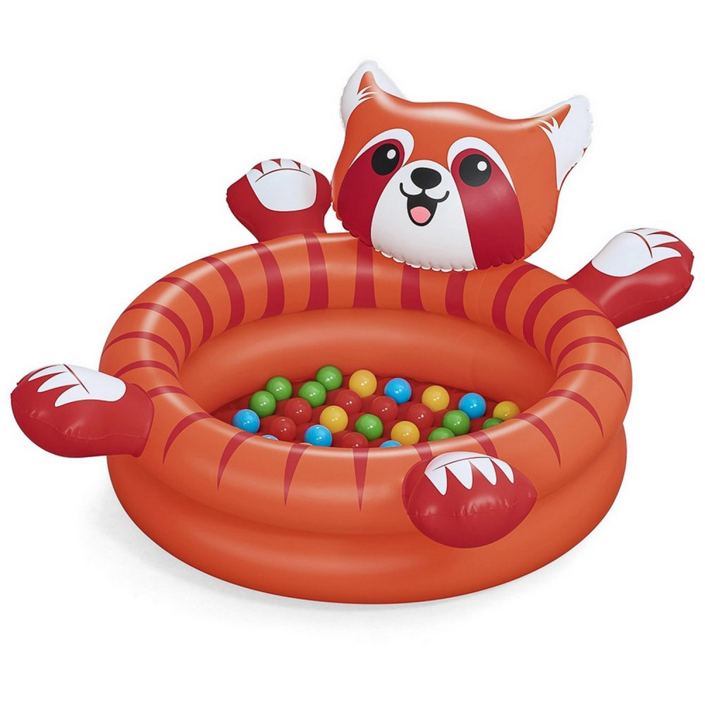 Бассейн надувной 107x94x58 см с мячами Playful Red Panda Bestway