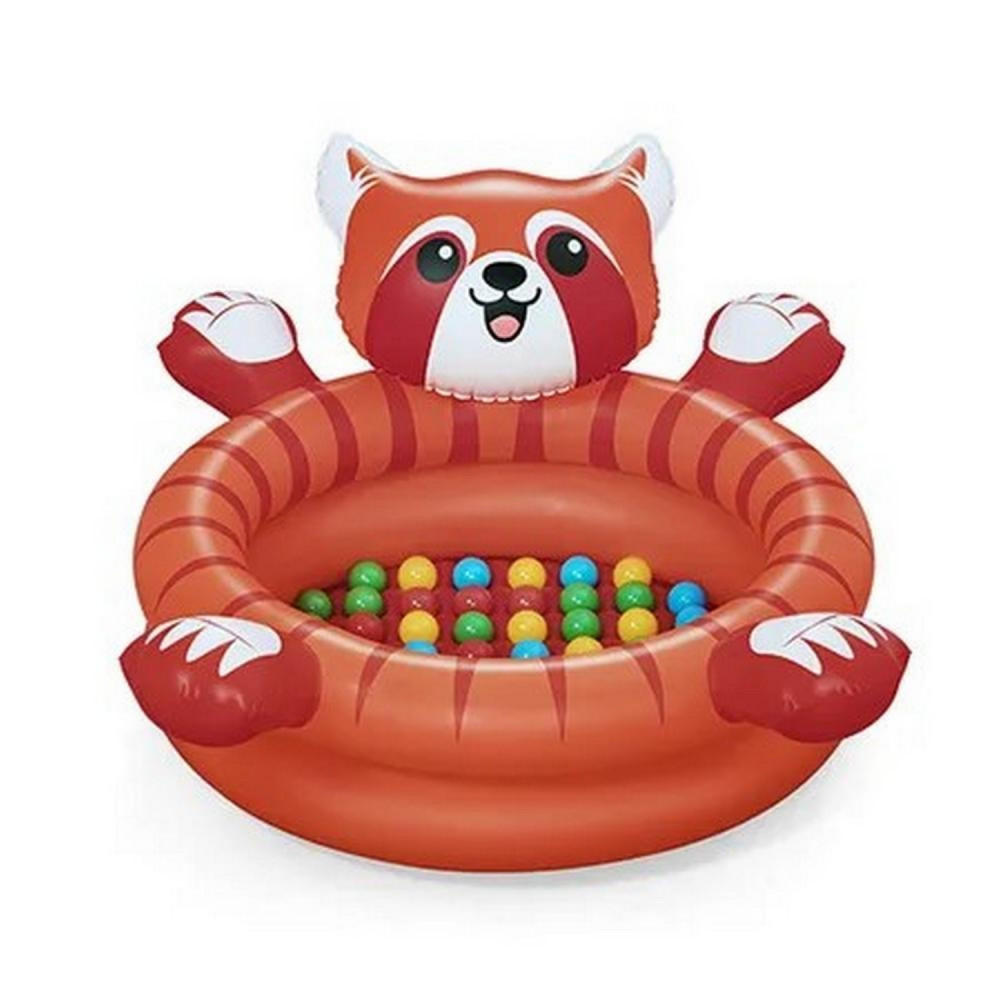 Бассейн надувной 107x94x58 см с мячами Playful Red Panda Bestway