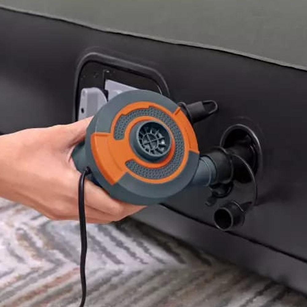 Матрас надувной 203*152*30 см встроенный электронасос подушка BestWay