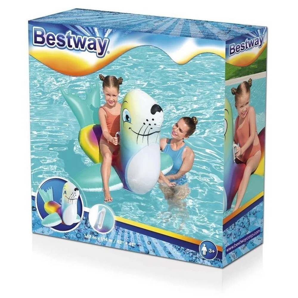 Игрушка для катания верхом 157*114 см Тюлень Bestway