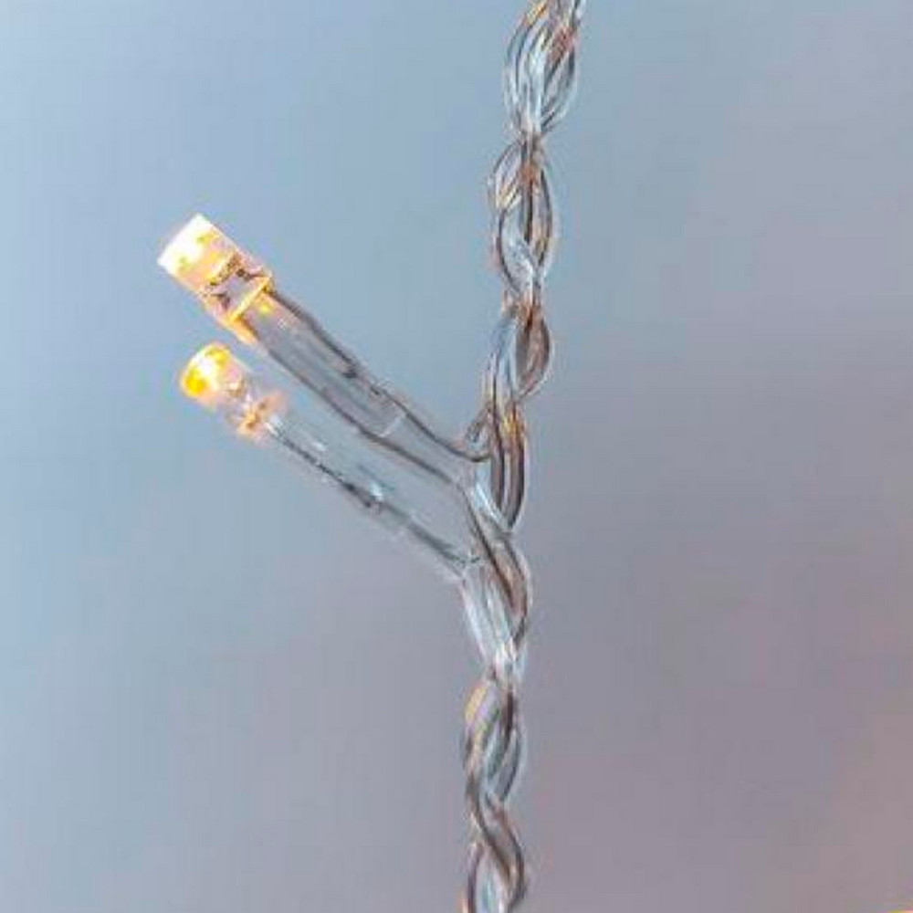 Гирлянда светодиодная  2х1,5 м 132 led карандаш дождь желтая Fex