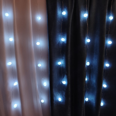 Гирлянда светодиодная 3 м бахрома белый Шар Fex Гирлянда светодиодная 3 м бахрома белый Шар Fex