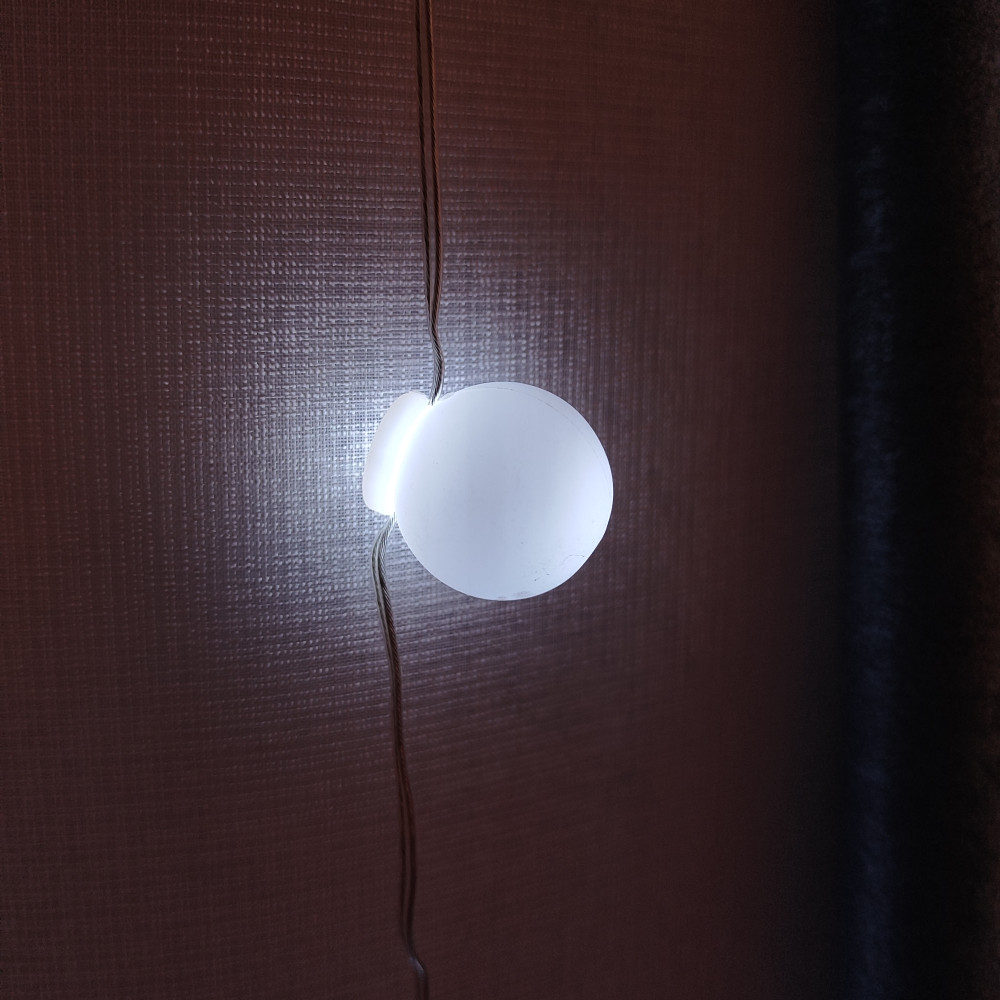 Гирлянда светодиодная 3 м бахрома белый Шар Fex
