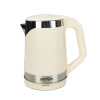 Мини фото Чайник металлический электрический 2 л 1,8 кВт бежевый стальной Maxtronic