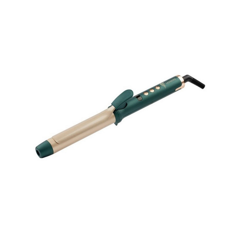 Плойка для завивки волос 56 Вт d 28 мм зелено-черный Leonord