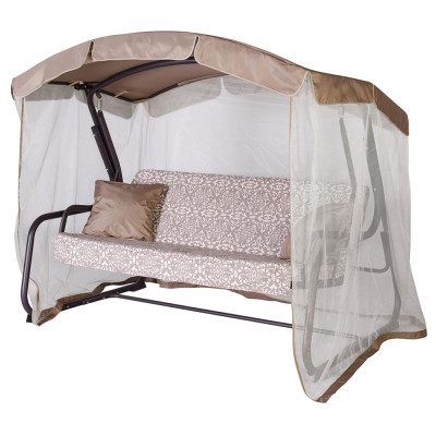 Качели садовые 2100*1270*1650 мм нагрузка 300 кг бежевый Тропикана1 ком-2 кор Удачная мебель