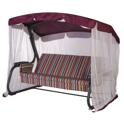 Качели садовые 2240*1360*1720 мм нагрузка 350 кг антрацит Майорка 1компл 2 кор Удачная мебель