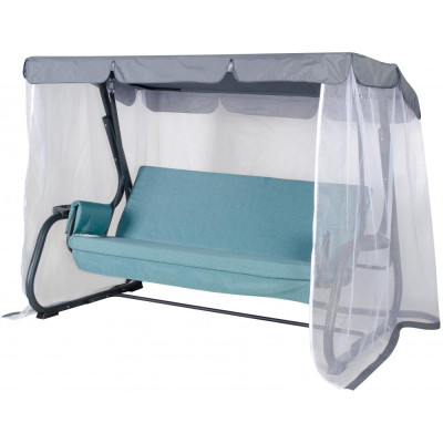 Качели садовые 2260*1360*1650 мм нагрузка 350 кг антрацит Галисия 1 компл 2 кор Удачная мебель