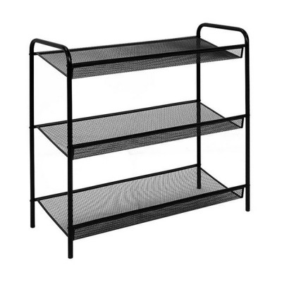 Подставка металлическая для обуви 3-х ярусная 64,5х27х60 см черный Женева 23 ЗМИ Подставка металлическая для обуви 3-х ярусная 64,5х27х60 см черный Женева 23 ЗМИ