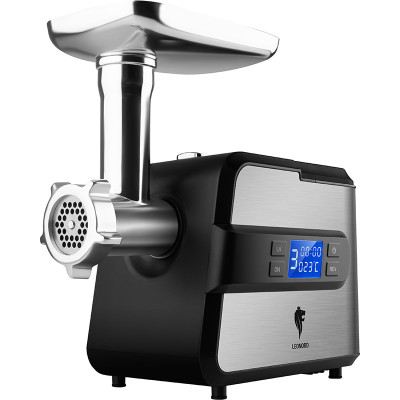 Мясорубка металл пластик 2600 Вт 2 кг мин реверс 3 насад +д/колбас и кеббе LE-17706 Leonord