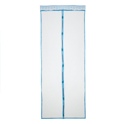 Сетка противомоскитная для дверей 0,9х2,2 м на магнитах Птички голубой Рыжий Кот