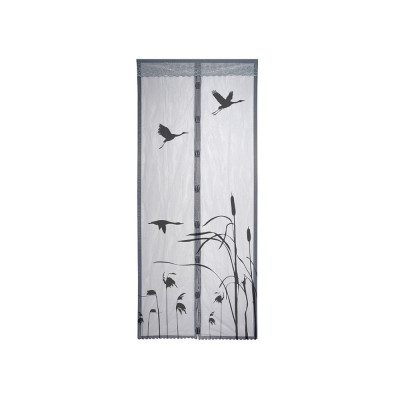 Сетка противомоскитная для дверей 1х2,1 м на магнитах Журавли Капутомоскито Рыжий кот