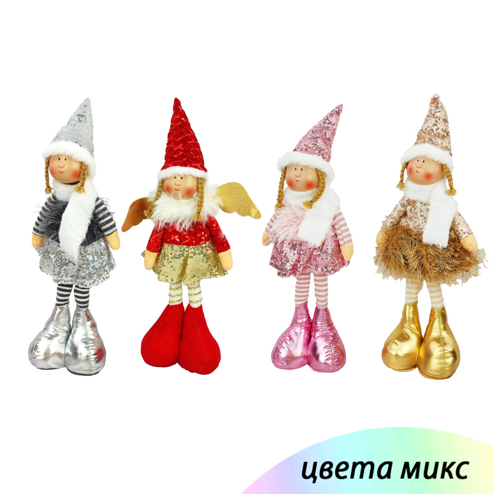 Фигурка новогодняя 44 см ассорти Кукла-Ангел NP-7708 Baizheng