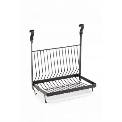 Сушилка металлическая для посуды на рейлинг 32х24х38 см Pomi d'Oro