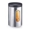 Мини изображение Банка нержавеющая сталь 1041 мл для сыпучих продуктов с окошком мет крышка Winner