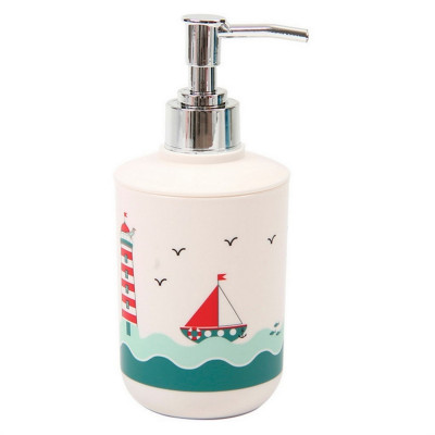 Дозатор пластиковый для жидкого мыла 77*77*168 мм рисунок в ассортименте Baizheng