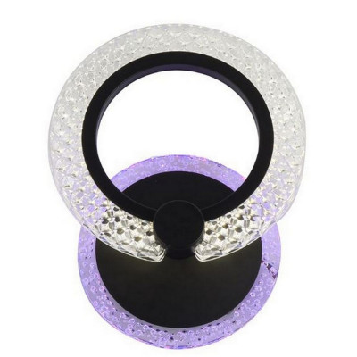 Бра светодиодный 1 плафон 8*19*22,5 см 22 Вт 820 LM 5м2 акрил 3 цвета черный Baizheng