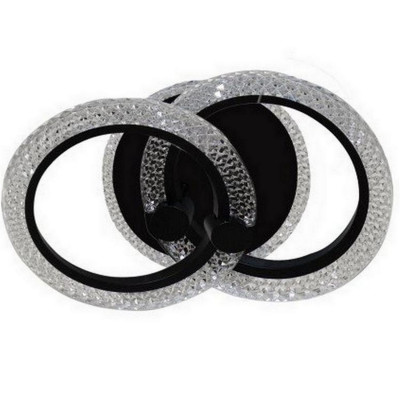 Люстра светодиодная 2 плафона 12*26*26 см 44Вт 1650 LM 10м2 3 цвета черный Baizheng