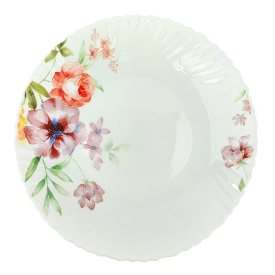 Тарелка стеклокерамическая обеденная 24 см Аврора Коралл