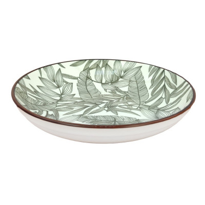 Тарелка фарфоровая суповая 20 см 500 мл Branch Коралл