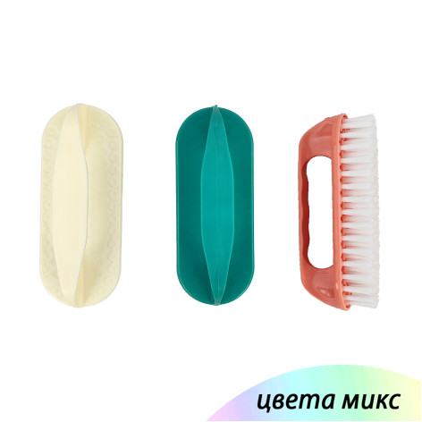 Щетка-утюжок пластиковая 14.5х6.5х6 см цвет ассорти Baizheng