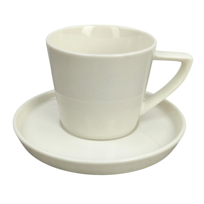 Набор фарфоровый кофейный 2 пр 120 мл белый Sola Коралл