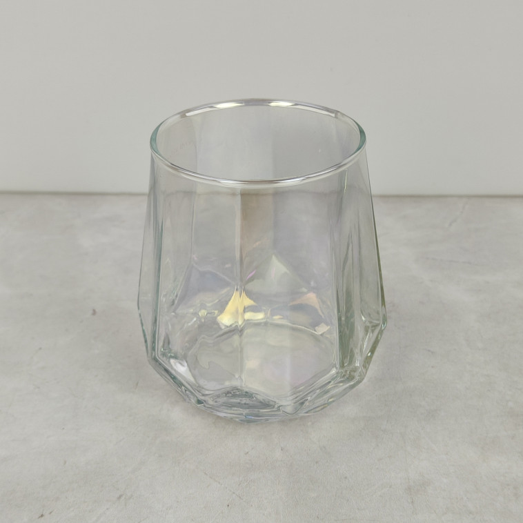 Фото Стакан стеклянный 340 мл Emboss rainbow Коралл