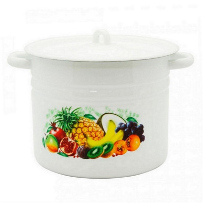 Кастрюля эмалированная 9 л петля белый Эквадор Стальэмаль Кастрюля эмалированная 9 л петля белый Эквадор Стальэмаль