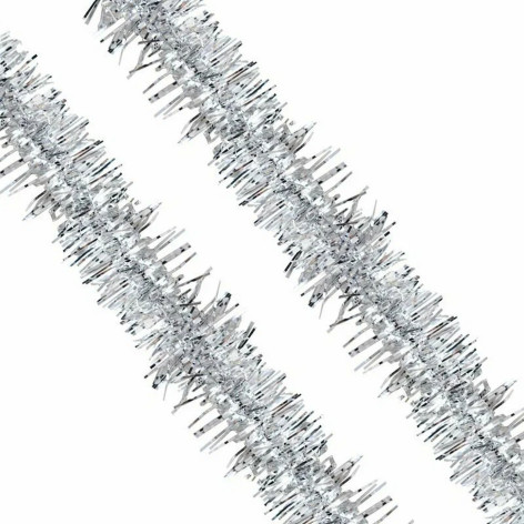 Мишура  d-5 см длина 2 м серебро Искристая