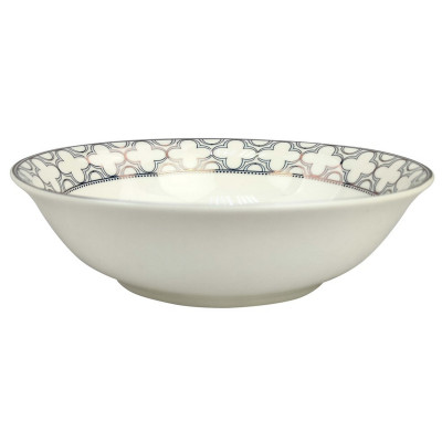 Салатник фарфоровый 14 см 350 мл бело-зеленый Primrose Коралл