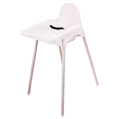 Стульчик пластиковый для кормления 615х510х910 мм белый Альтернатива