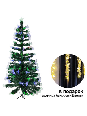 Ель светодиодная 180 см led мультицвет светящиеся кончики веток мет подст+гирлянда NP-3392 Fex Ель светодиодная 180 см led мультицвет светящиеся кончики веток мет подст+гирлянда NP-3392 Fex