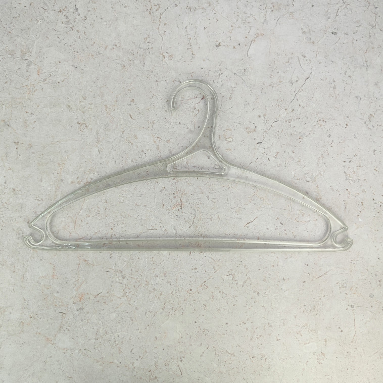 Фото Вешалка пластиковая для одежды 41х21,5х1 см прозрачный микс BZ-2104 Baizheng