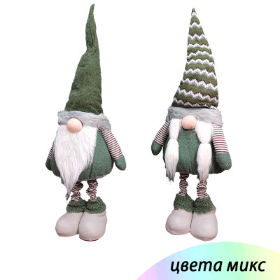 Фигурка новогодняя 65 см зеленый микс Гном NP-5095 Baizheng Фигурка новогодняя 65 см зеленый микс Гном NP-5095 Baizheng