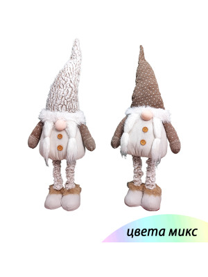 Фигурка новогодняя 80 см бежевый микс Гном NP-5093 Baizheng Фигурка новогодняя 80 см бежевый микс Гном NP-5093 Baizheng