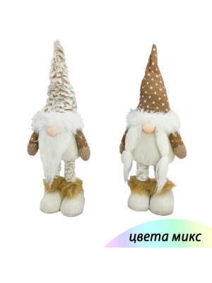 Фигурка новогодняя 50 см бежевый микс Гном NP-5091 Baizheng