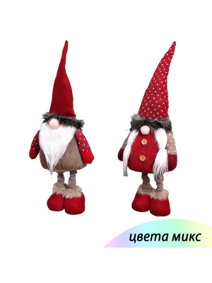 Фигурка новогодняя 65 см красный микс Гном NP-5089 Baizheng Фигурка новогодняя 65 см красный микс Гном NP-5089 Baizheng