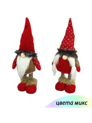 Фигурка новогодняя 50 см красный микс Гном NP-5088 Baizheng