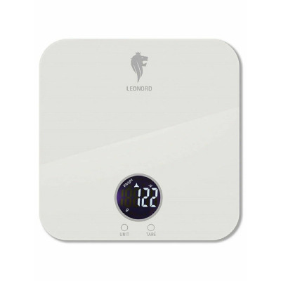 Весы кухонные электронные стекло 5 кг 18*18 см сенсор дисплей белый LE-1713 Leonord Весы кухонные электронные стекло 5 кг 18*18 см сенсор дисплей белый LE-1713 Leonord