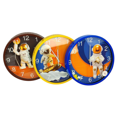 Часы пластиковые настенные 27 см круглые Кухня Baizheng