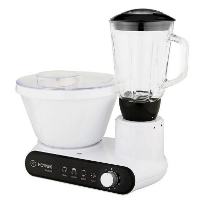 Кухонная машина 1400 Вт чаша пласт 5 л 6 скор планетарное вращение белый Hottek