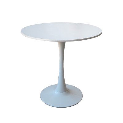 Стол ЛДСП кухонный 80*80*73 см ножка металл белый круг QT01WH Baizheng Стол ЛДСП кухонный 80*80*73 см ножка металл белый круг QT01WH Baizheng