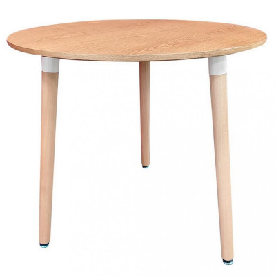 Стол ЛДСП кухонный 80*80*74 см дерево круг ножки дерево QT03MW Baizheng Стол ЛДСП кухонный 80*80*74 см дерево круг ножки дерево QT03MW Baizheng