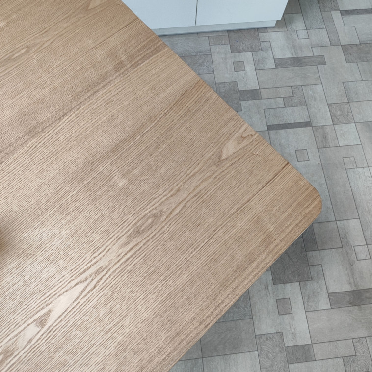 Картинка Стол ЛДСП кухонный 80*80*74 см дерево квадрат ножки дерево QT05MW Baizheng