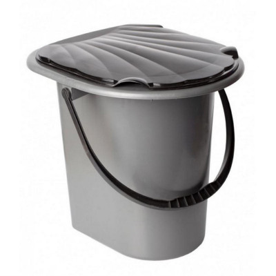 Ведро туалет пластиковый 17 л съемная крышка дачный Ангарск