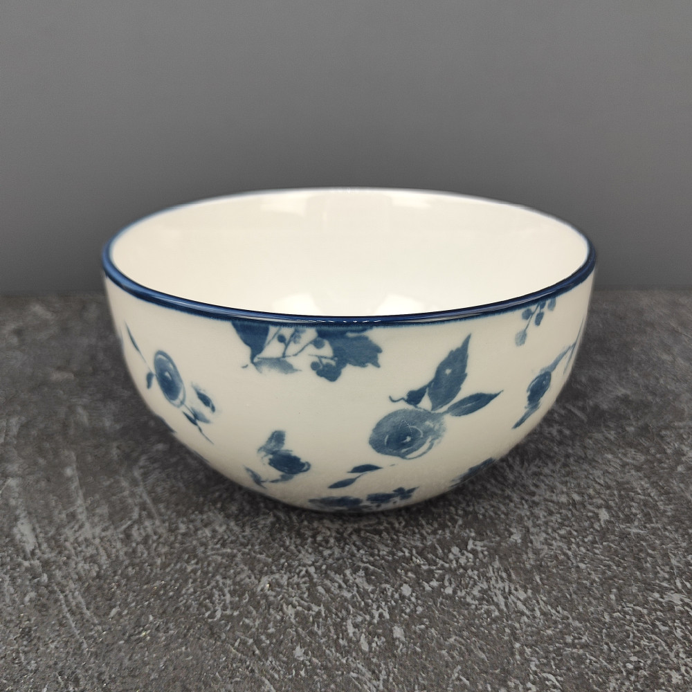 Салатник фарфоровый 14 см 650 мл Blue calico Коралл