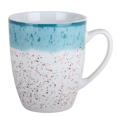 Кружка фарфоровая 400 мл Rustic Blue Коралл