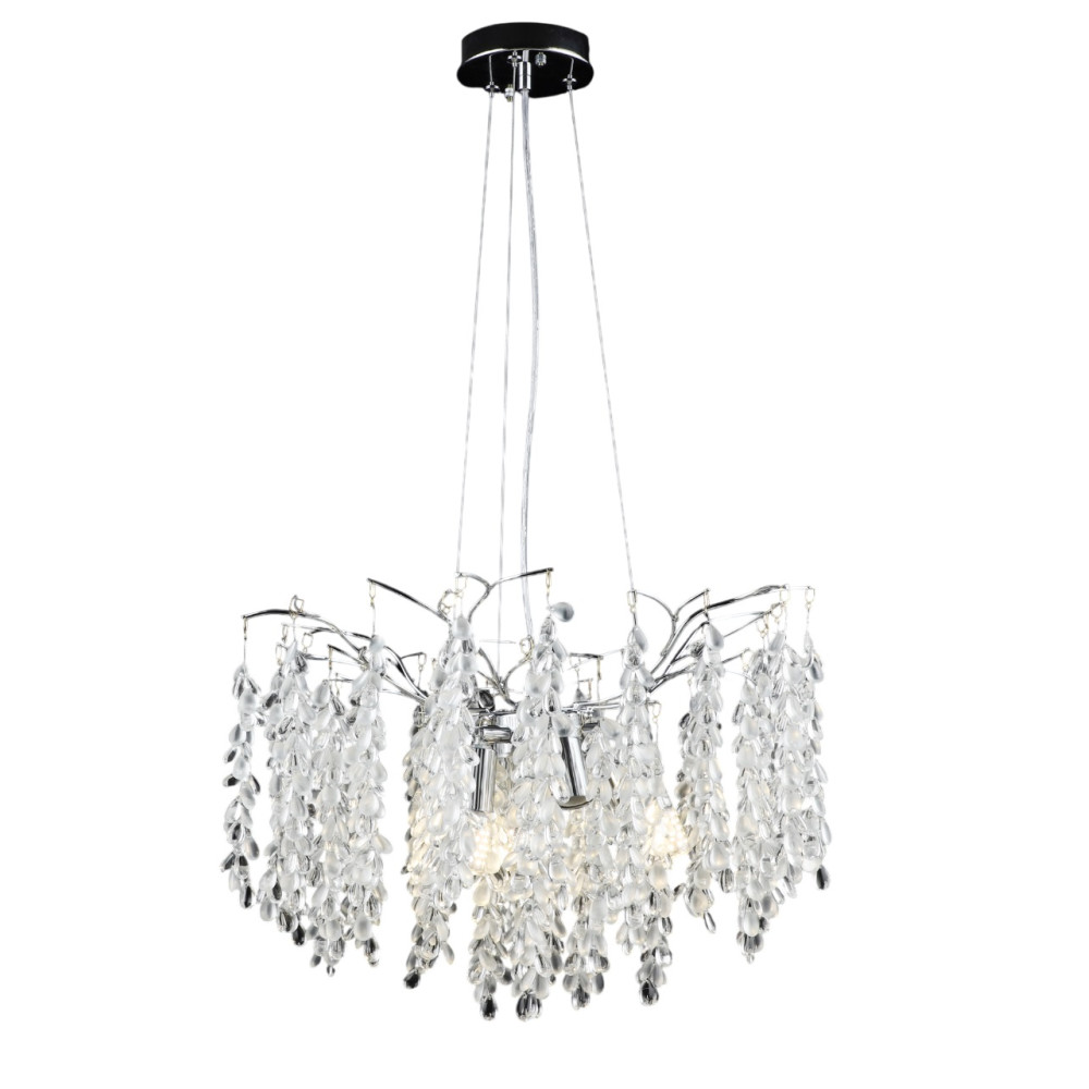 Люстра Baizheng 8 ламп, 60Вт, 30м2, хром 50*80см