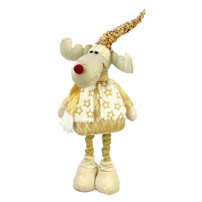 Фигурка новогодняя 70 см телескопические ножки золото Олень NP-5068 Baizheng Фигурка новогодняя 70 см телескопические ножки золото Олень NP-5068 Baizheng