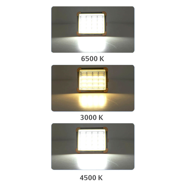 Фото Фонарь-прожектор 22.5*17.5*5 см 100 Вт солнечная батарея аккумуляторный XJ-D06 Baizheng